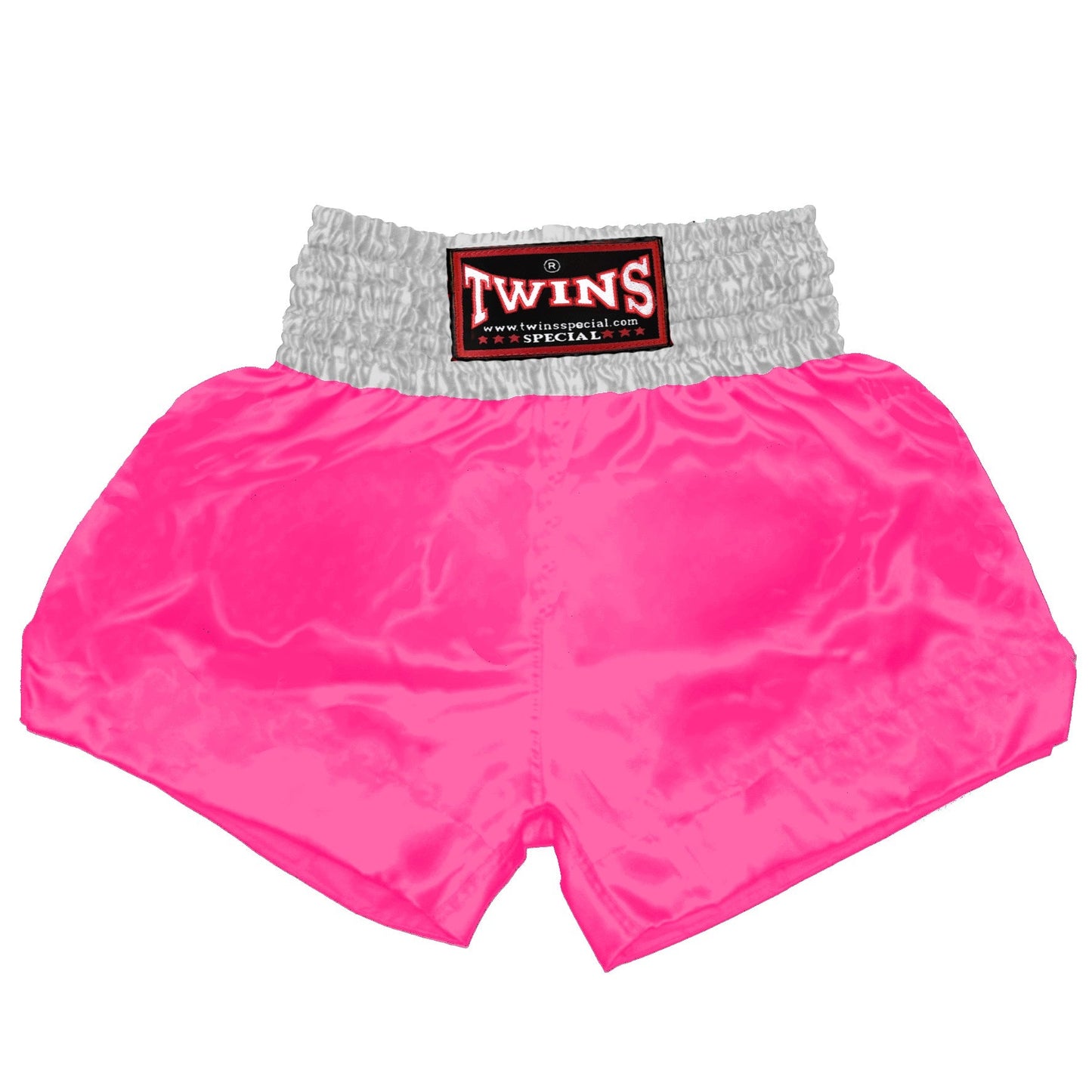 TWINS Muay Thai Shorts - Dual - Bright Colors - Waistband - White - Legs - Orange, Yellow, Olive, Light Blue, Pink