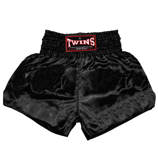 TWINS Muay Thai Shorts - Solid - Classic Tones - Black, Grey, White, Gold, Silver