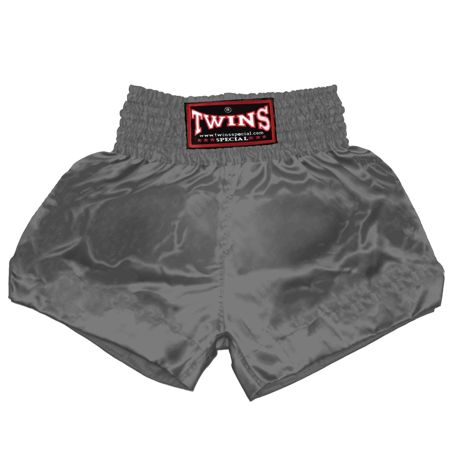 TWINS Muay Thai Shorts - Solid - Classic Tones - Black, Grey, White, Gold, Silver