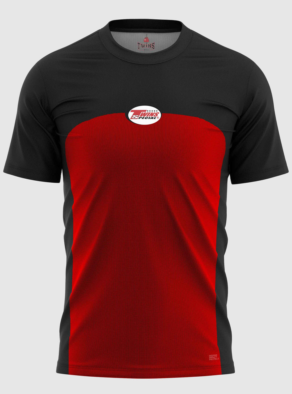 TWINS Muay Thai Boxing T-Shirts - Dual - Bold Colors - Arch - Black - Shirt - Red, Brown, Dark-Green, Blue, Lavender