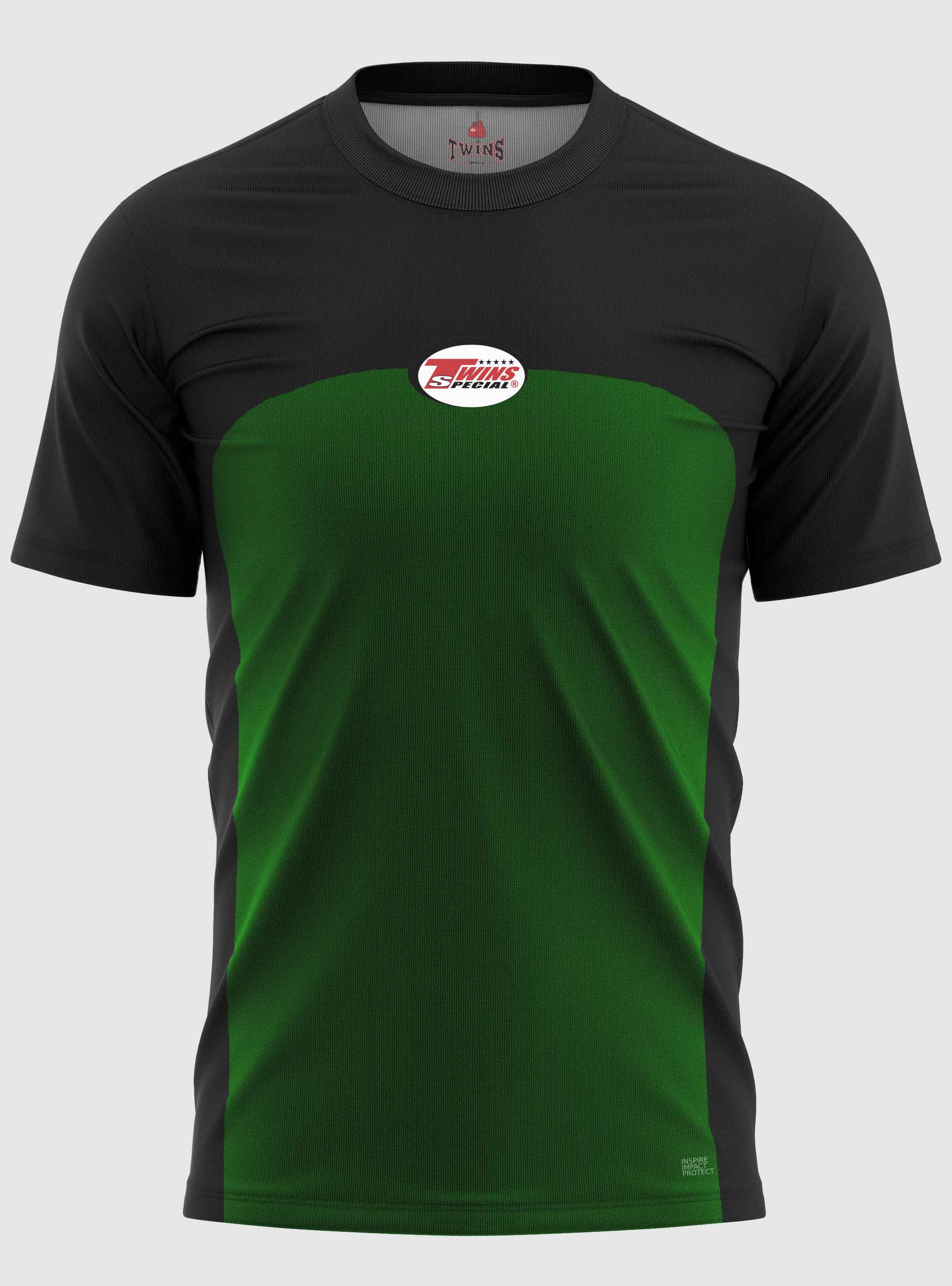 TWINS Muay Thai Boxing T-Shirts - Dual - Dark Colors - Arch - Black - Shirts - Maroon, Dark Brown, Dark-Green, Navy Blue, Purple