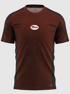 TWINS Muay Thai Boxing T-Shirts - Dual - Dark Colors - Sidebands - Black - Shirt - Maroon, Dark Brown, Dark-Green, Navy Blue, Purple