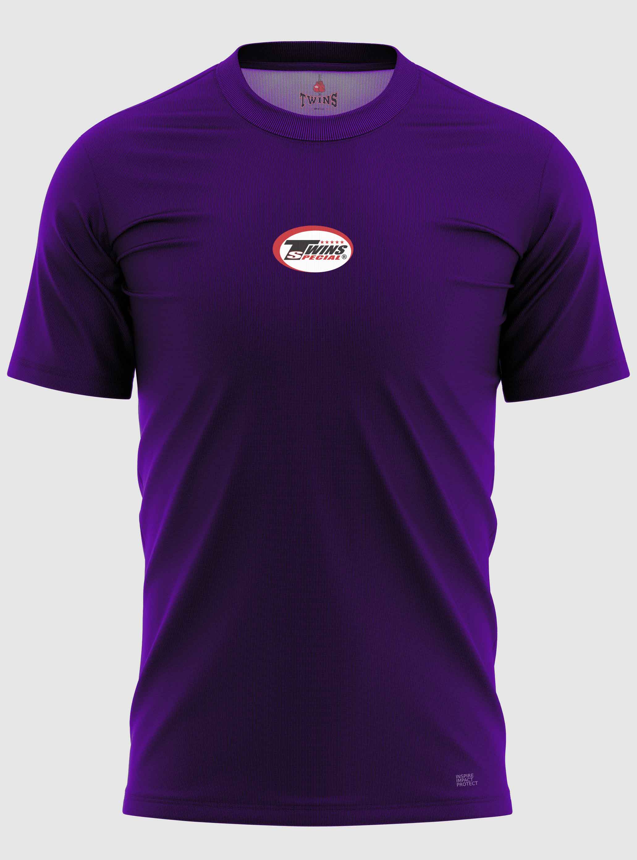 TWINS Muay Thai Boxing T-Shirt - Solid - Dark Colors - Maroon - Dark Brown, Dark-Green, Navy Blue, Purple
