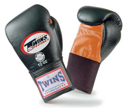 TWINS SPECIAL Boxing Gloves- Dual Bold Colors- Premium Leather w/ Elastic- Red, Blue, Brown, Green, Purple