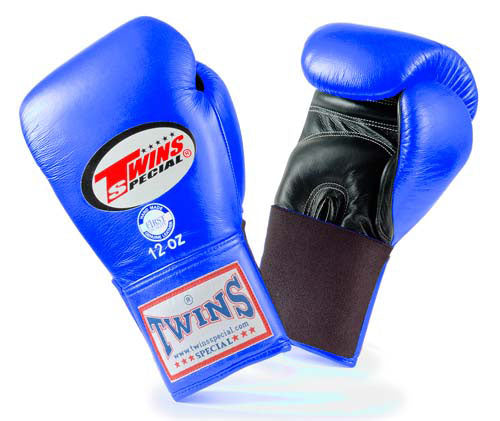 TWINS SPECIAL Boxing Gloves- Dual Bold Colors- Premium Leather w/ Elastic- Blue, Brown, Green, Purple, Red