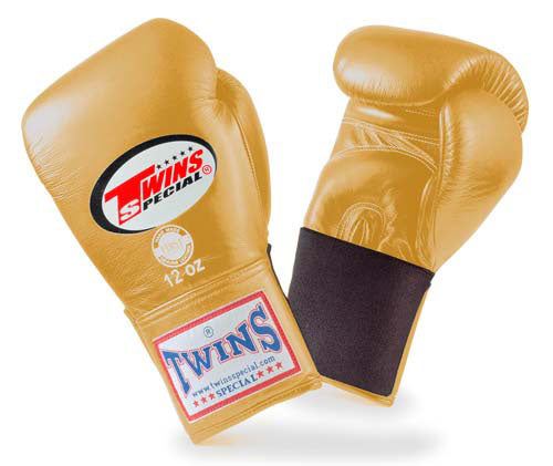 TWINS SPECIAL Boxing Gloves- Premium Leather w/ Elastic- Classic Tones