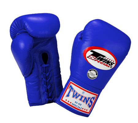 TWINS Boxing Gloves- Premium Leather w/ Laceup - Bold Colors - Purple - Blue - Green - Brown - Red