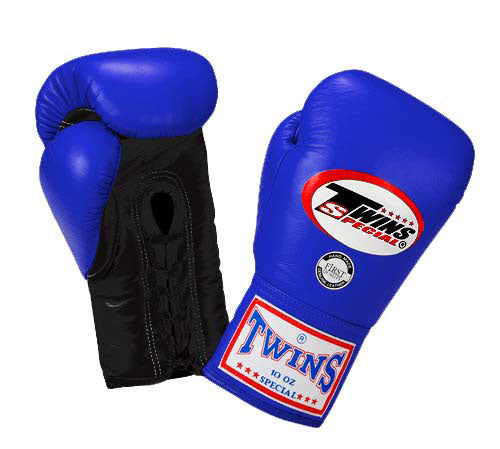 TWINS Boxing Gloves- Dual Bold Colors- Premium Leather w/ Laceup - Green - Blue - Red - Purple - Fist - Black - Palm