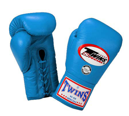 TWINS Boxing Gloves- Premium Leather w/ Laceup - Light Colors - Pink - Orange - Light Blue - Yellow