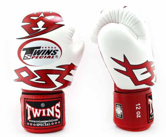 TWINS Boxing Gloves - Warrior - Blue, White, Red