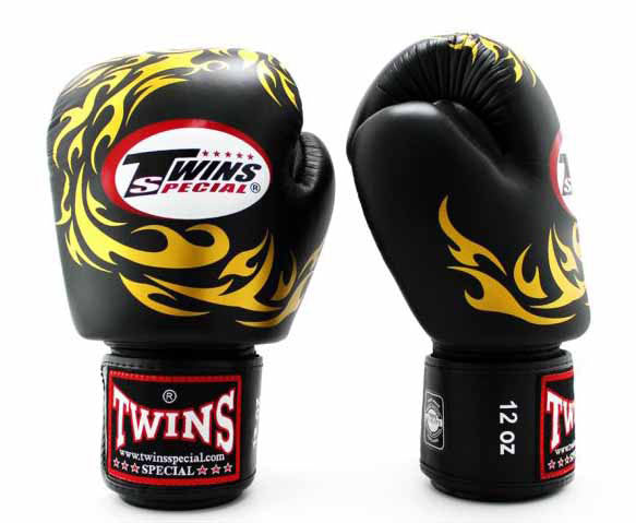 TWINS Boxing Gloves - Phoenix - Gold, Black