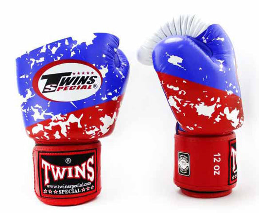 TWINS Boxing Gloves - Russia Flag - Red, White, Blue