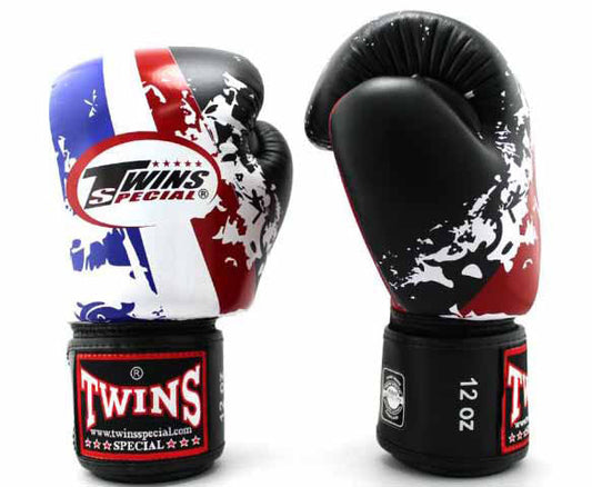 TWINS Boxing Gloves - Thai Flag - Red, White, Blue