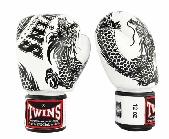 TWINS Boxing Gloves - Dragon - Black, White, Copper, Gold, Red, Blue