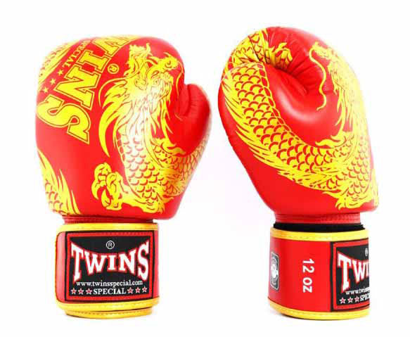 TWINS Boxing Gloves - Dragon - Black, White, Copper, Gold, Red, Blue