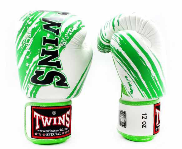 TWINS Boxing Gloves - Signature - Green, White