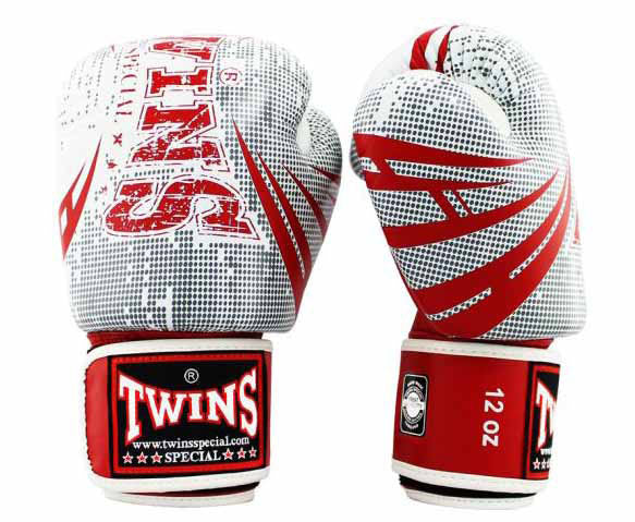 TWINS Boxing Gloves - Signature - Black, White, Blue