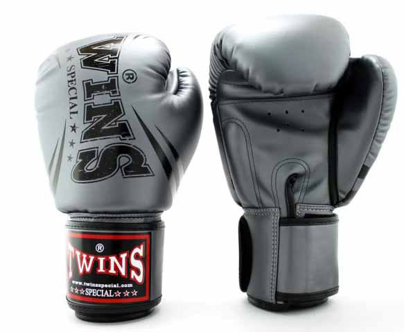 TWINS Boxing Gloves - Signature - Classic Tones - Gold, Grey, Silver