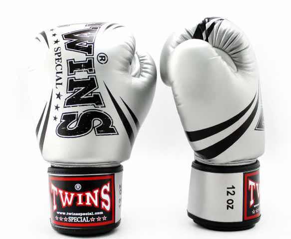 TWINS Boxing Gloves - Signature - Classic Tones - Gold, Grey, Silver