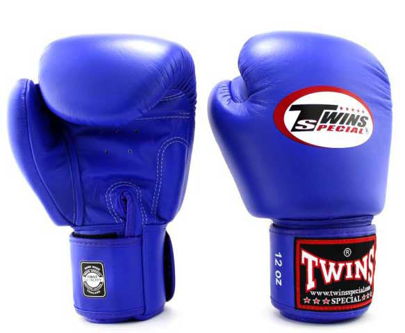 TWINS Boxing Gloves- Pro Synthetic w/ Velcro - Bold Colors - Red, Blue