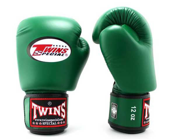 TWINS Boxing Gloves- Premium Leather w/ Velcro - Dark Colors - Maroon, Dark Brown, Green, Navy, Purple