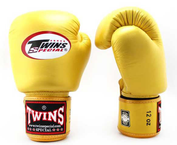 TWINS Boxing Gloves- Premium Leather w/ Velcro - Classic Tones - Black, Grey, White, Gold, Silver