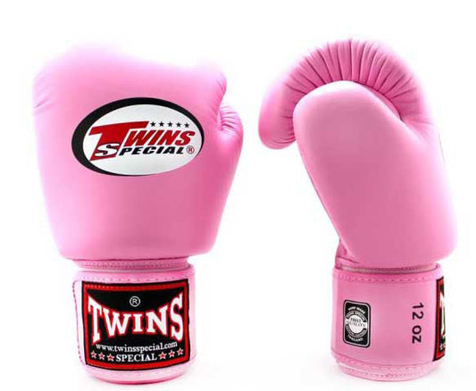 Pink TWINS Boxing Gloves - Velcro Wrist - BGVL3