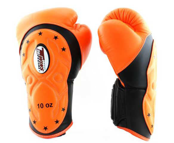 TWINS Boxing Gloves - Velcro Extended Cuff - Light Blue, Orange, Red, Silver, Gold