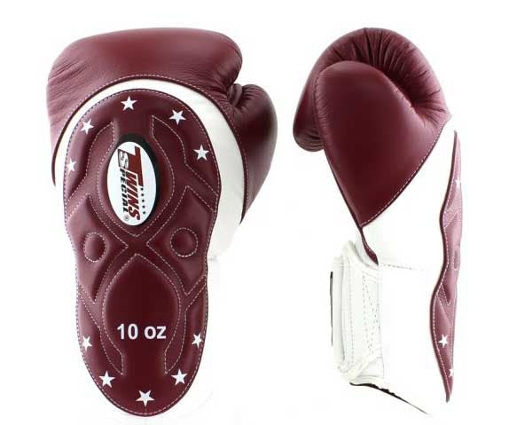 TWINS Boxing Gloves - Velcro Extended Cuff - White, Light Blue, Maroon, Orange