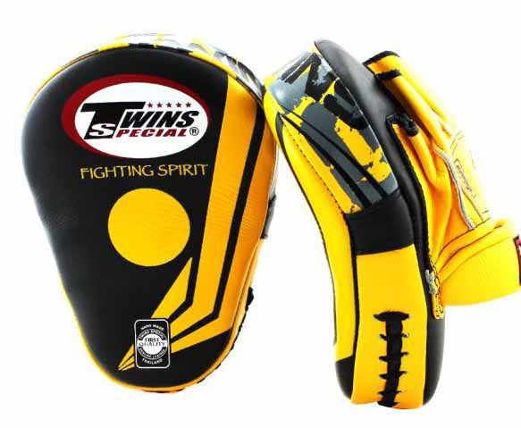 TWINS Punching Mitts - Fighting Spirit - TWINS Boxing, MMA & Muay Thai - Yellow, Black