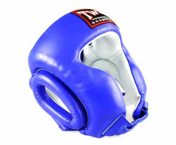 TWINS Headgear - Open Chin - TWINS Boxing, MMA & Muay Thai - Blue