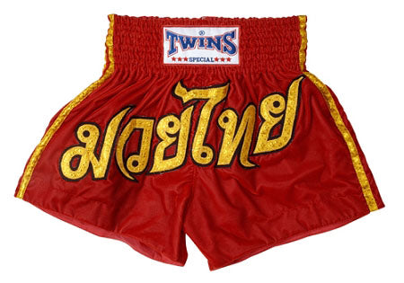 TWINS Muay Thai Shorts - Red Velvet