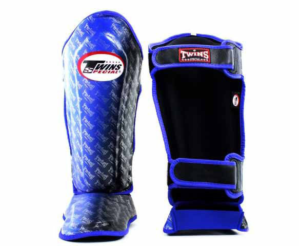 TWINS Shin Guards - Signature - TWINS Muay Thai, Kicking, Martial Arts & MMA - Blue