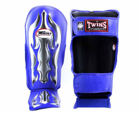 TWINS Shin Guards - Roman - TWINS Muay Thai, Kicking, Martial Arts & MMA - Blue