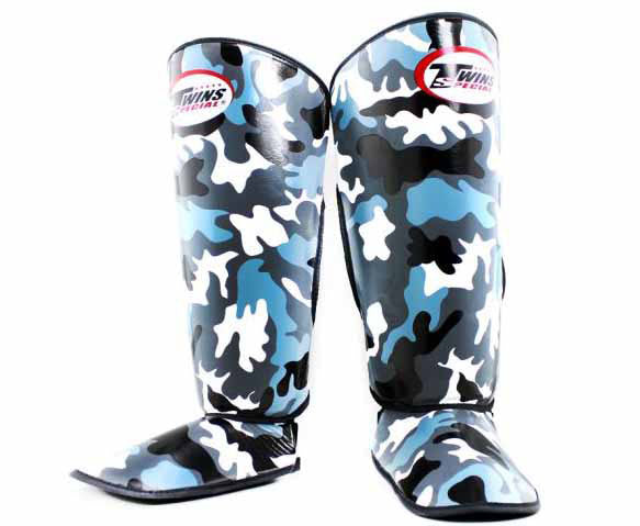 TWINS Shin Guards - Camouflage - TWINS Muay Thai, Kicking, Martial Arts & MMA - Green, Grey, Blue, Yellow, Orange, Red