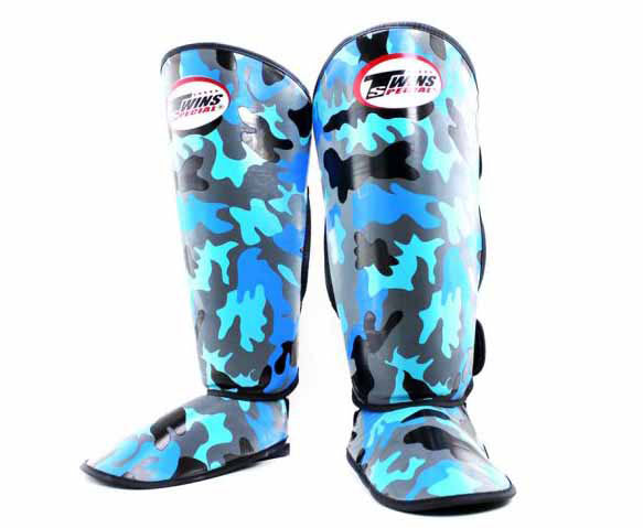 TWINS Shin Guards - Camouflage - TWINS Muay Thai, Kicking, Martial Arts & MMA - Green, Grey, Blue, Yellow, Orange, Red