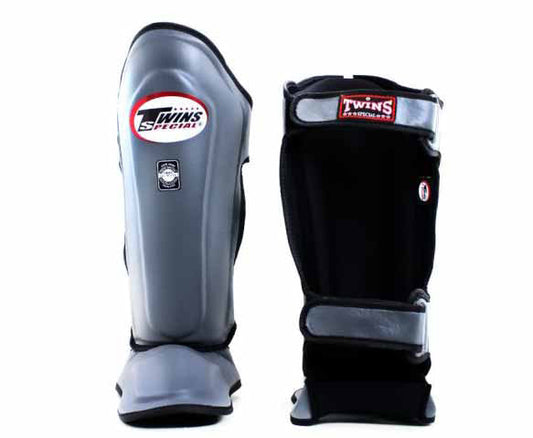 TWINS Shin Guards - TWINS Muay Thai, Kicking, Martial Arts & MMA - Grey