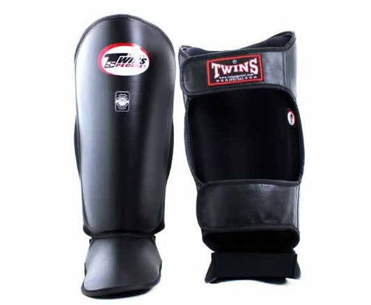 TWINS Shin Guards - TWINS Muay Thai, Kicking, Martial Arts & MMA - Black