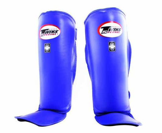 TWINS Competition Shin Guards- Pro Synthetic - Bold Colors - Red, Blue