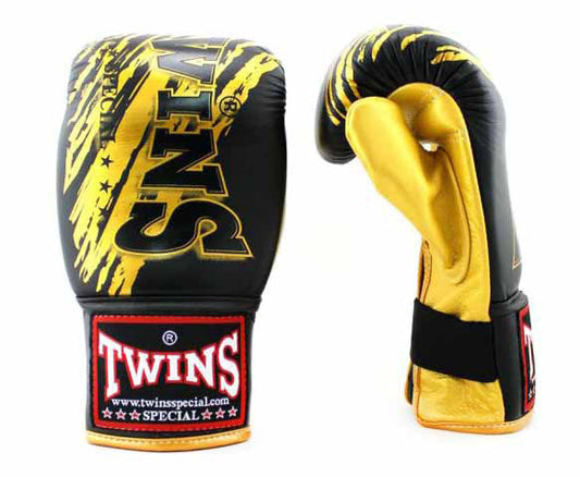 TWINS Training Gloves- Signature - TWINS Boxing, MMA & Muay Thai - Gold, Black