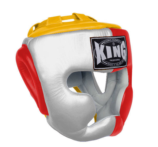 KING Head Guard- Full Coverage - Triple Color - White - Red - Black Blue Yellow