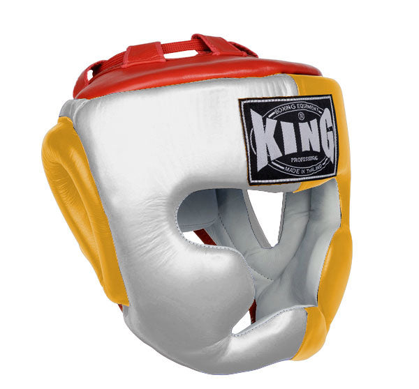 KING Head Guard- Full Coverage - Triple Color - White - Yellow - Black Blue Red