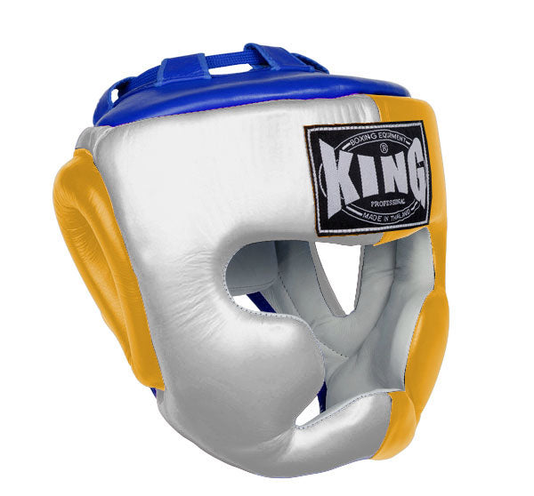 KING Head Guard- Full Coverage - Triple Color - White - Yellow - Black Blue Red