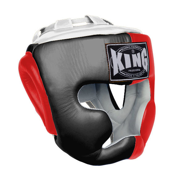 KING Head Guard- Full Coverage - Triple Color - Black - Red - Blue White Yellow