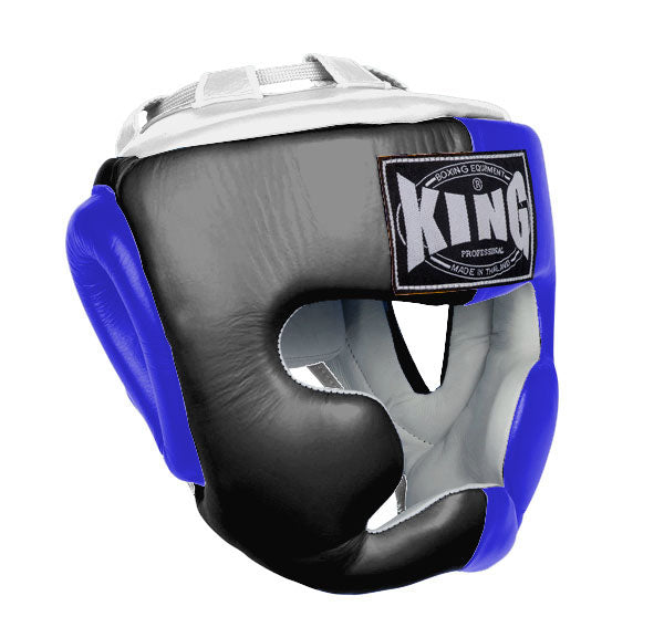 KING Head Guard- Full Coverage - Triple Color - Black - Blue - Red White Yellow