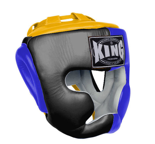 KING Head Guard- Full Coverage - Triple Color - Black - Blue - Red White Yellow