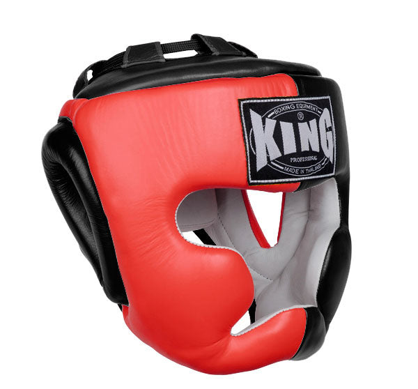 KING Head Gear (Full-Face) Dual Color - Red-Black - khgfc-322