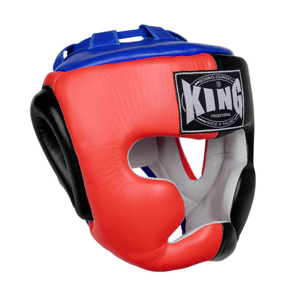 KING Head Guard- Full Coverage - Triple Color - Red - Black - Yellow Blue White