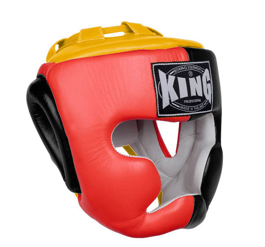 KING Head Guard- Full Coverage - Triple Color - Red - Black - Yellow Blue White