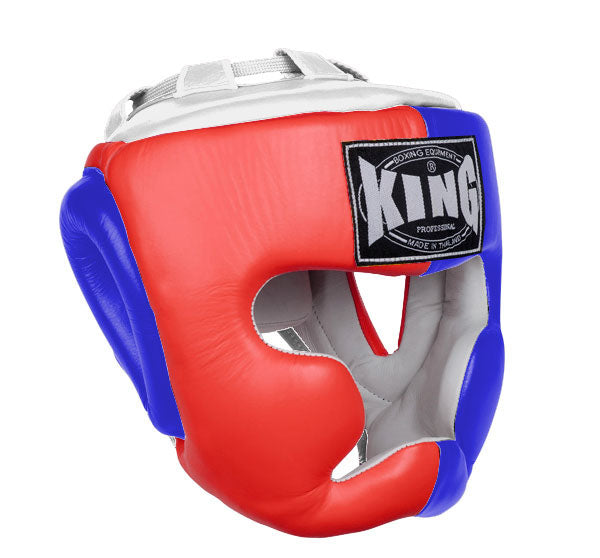 KING Head Guard- Full Coverage - Triple Color - Red - Blue - Black Yellow White